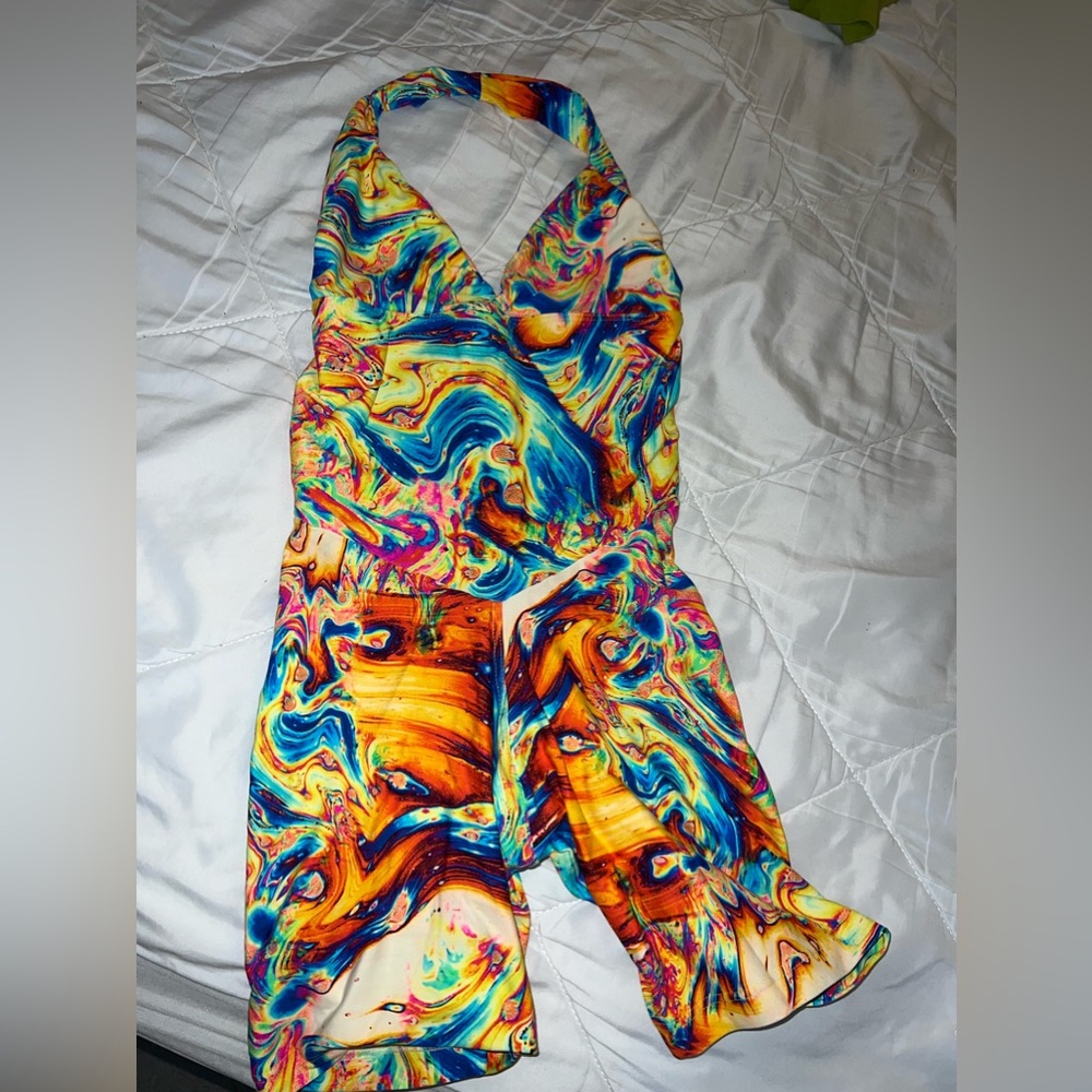 Colorful Workout Romper